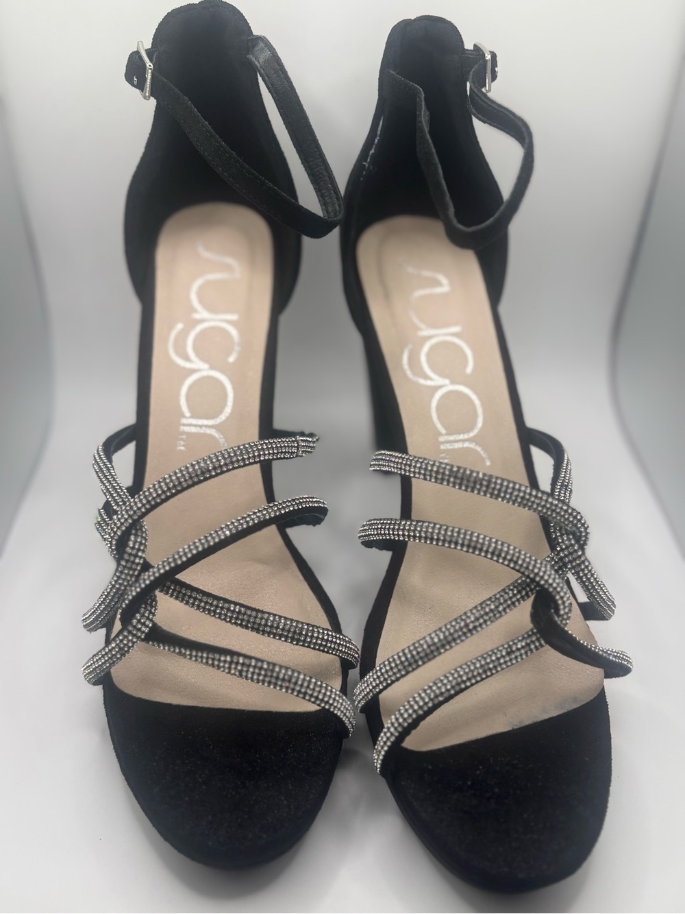 Sugar Petal Women’s High Heels Black Size 8.5 - Picture 4 of 10